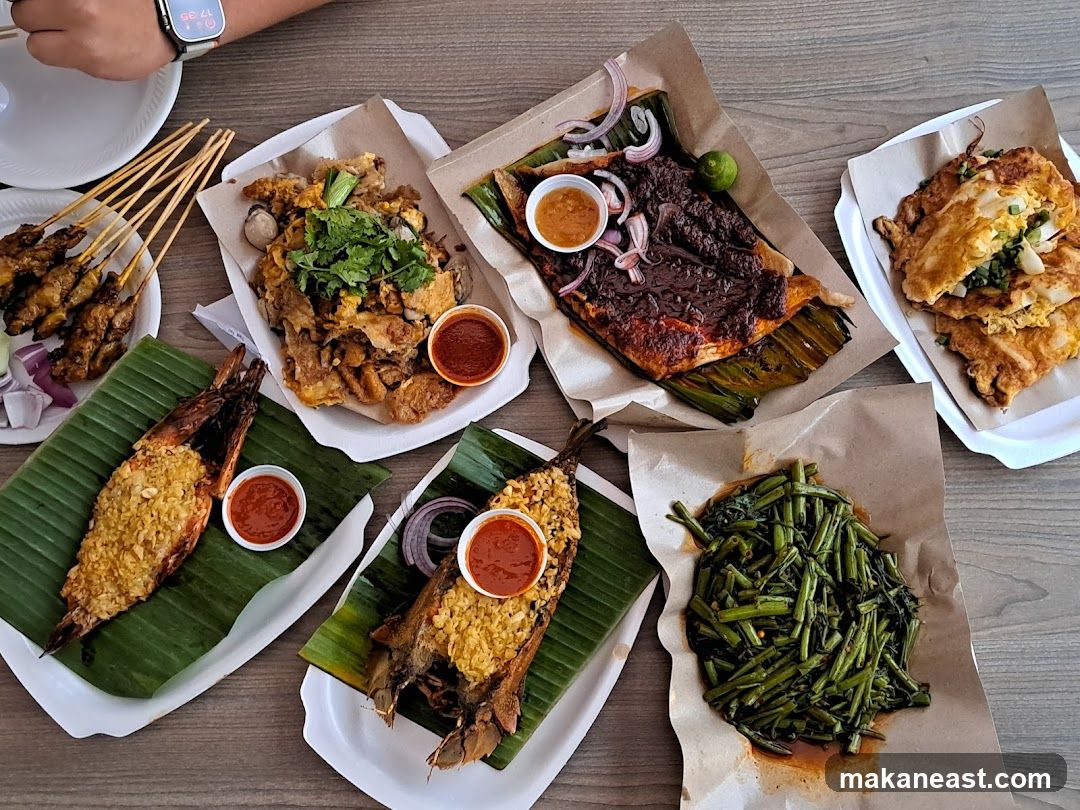 Assortment of Seafood and Satay