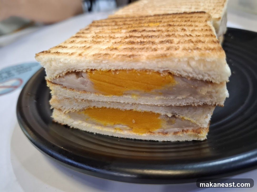 Sandwich with Egg and Meat Filling