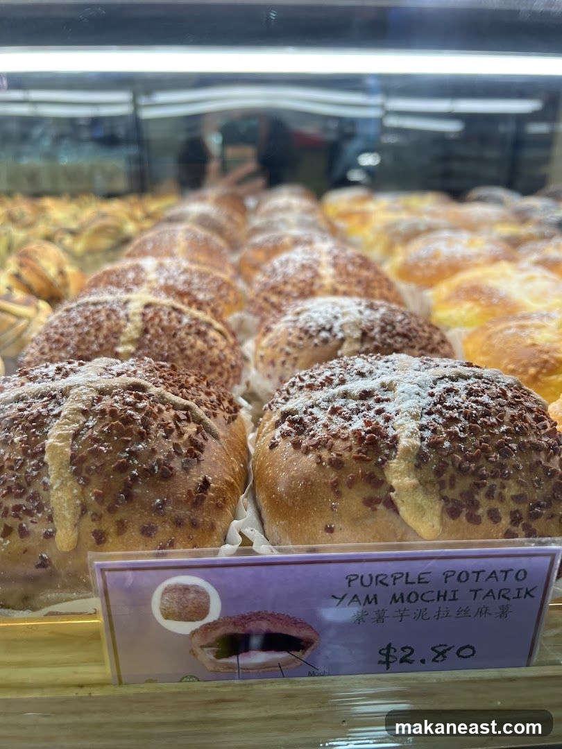 Purple Potato Yam Mochi Tarik