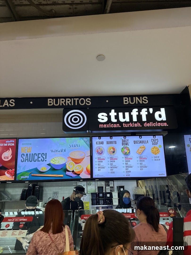 Stuff'd Restaurant Menu