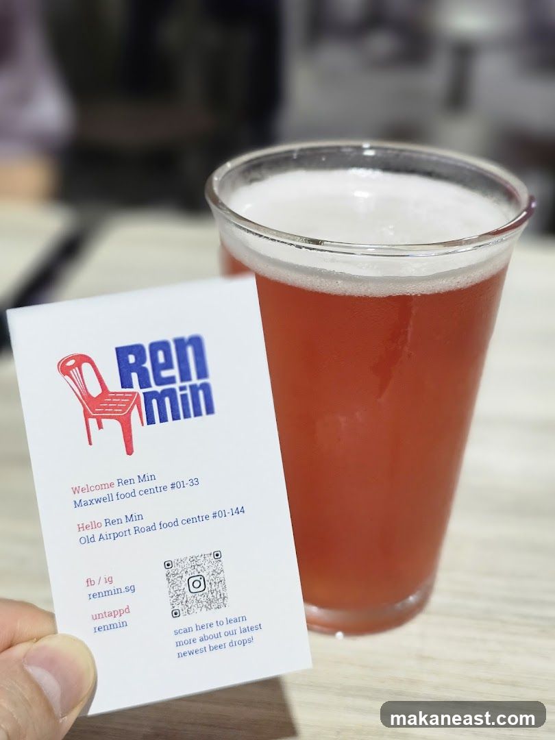 Ren Min Beer Card and Drink