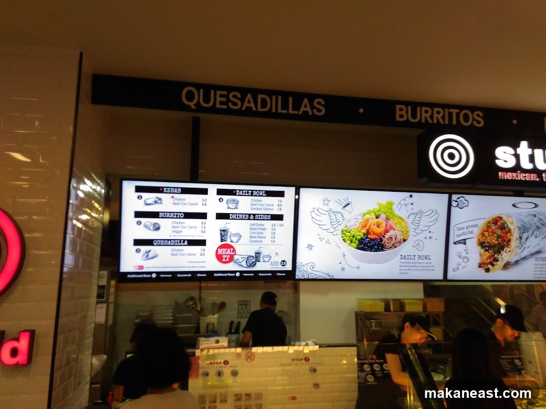Restaurant Menu and Food Display
