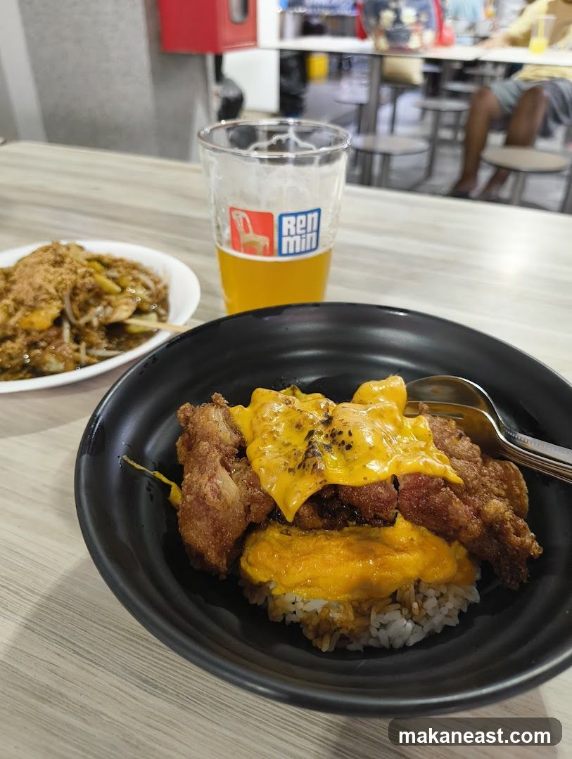Meal with Fried Chicken and Rice
