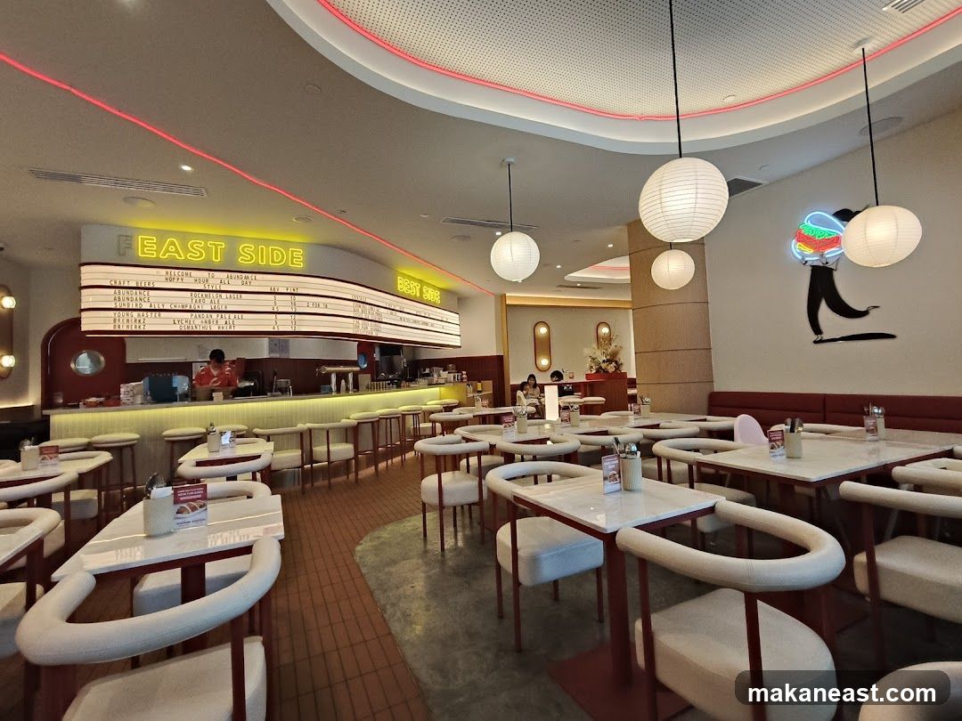 Restaurant Interior with Menu Board