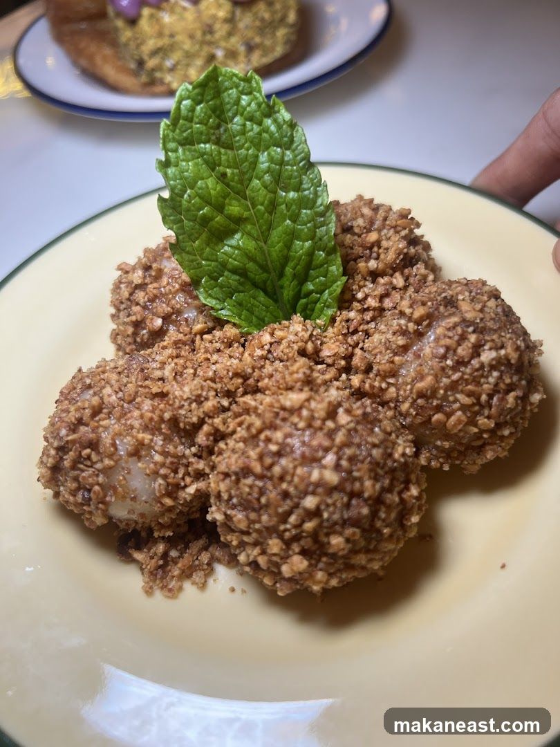 Dessert with Nuts and Mint