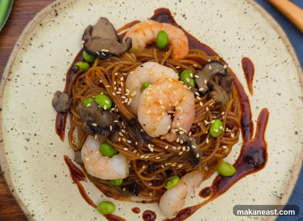 Shrimp and Mushroom Noodles