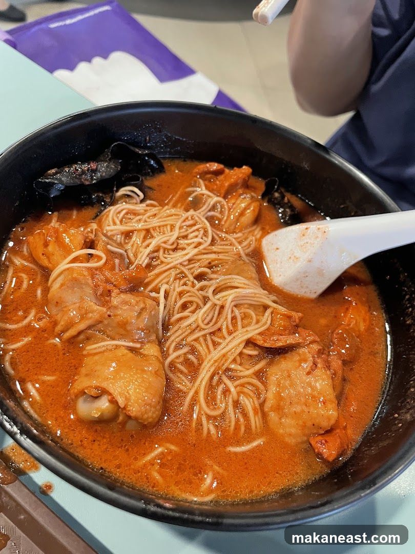 Spicy Noodle Soup with Chicken