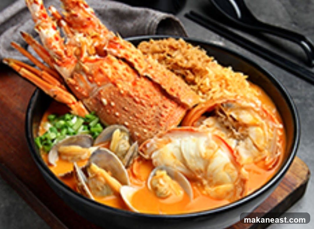 Lobster and Clam Noodle Soup
