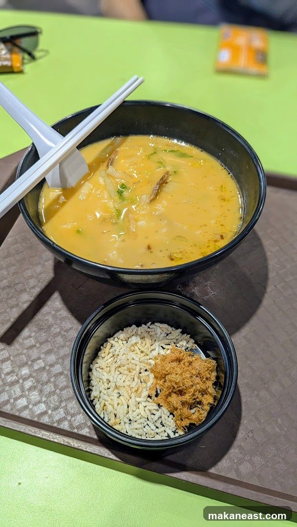 Noodle Soup and Rice Dish