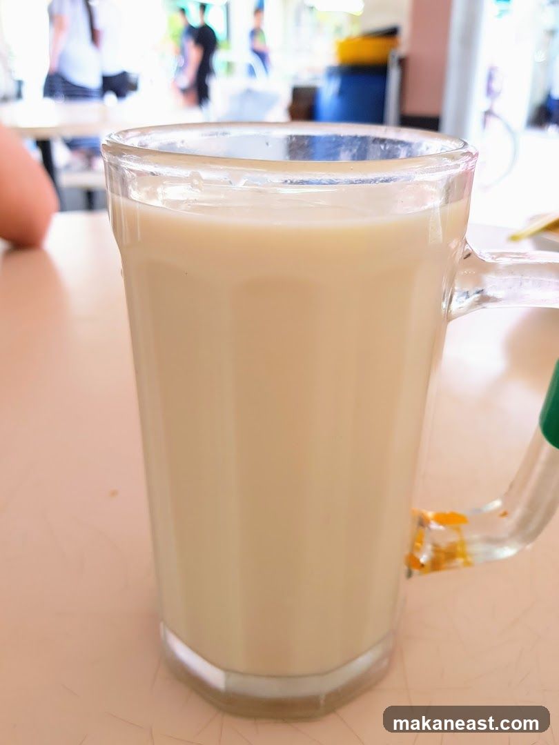 Soy Milk in a Glass Mug