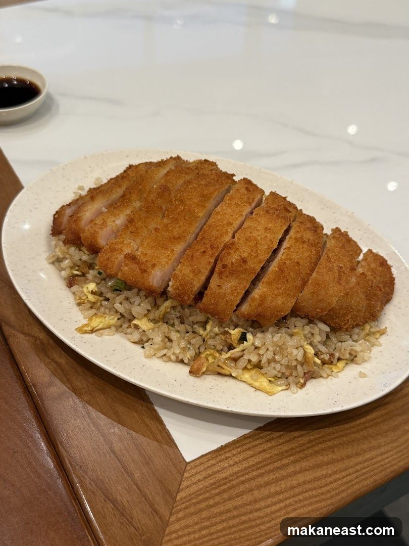 Pork Cutlet with Fried Rice