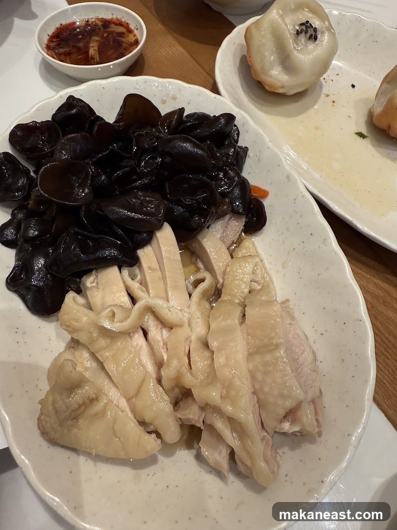Poached Chicken and Wood Ear Mushroom Salad