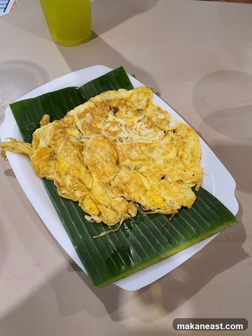 Omelette on Banana Leaf