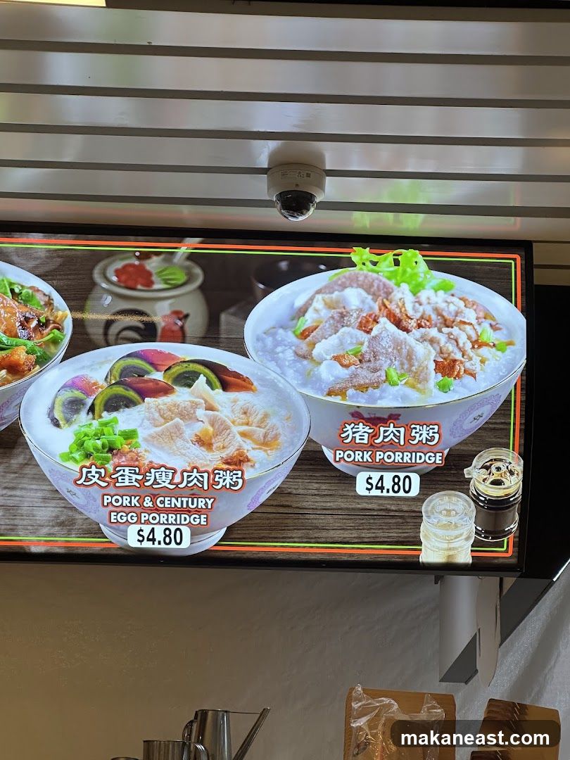 Porridge Menu