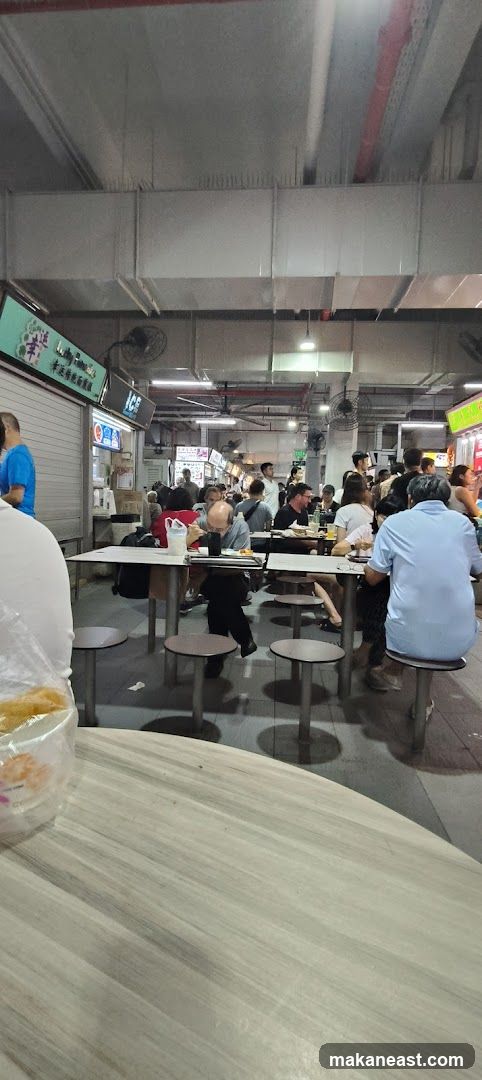 Food court with diners