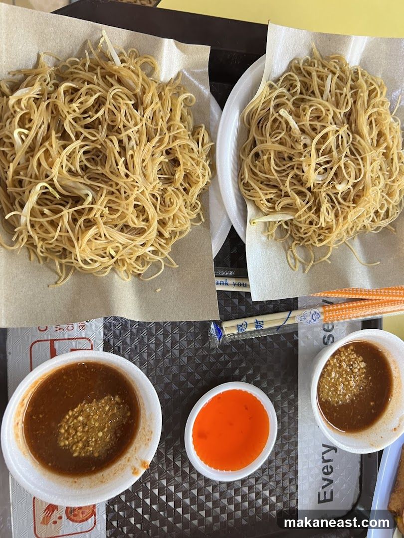 Noodles with Dipping Sauces