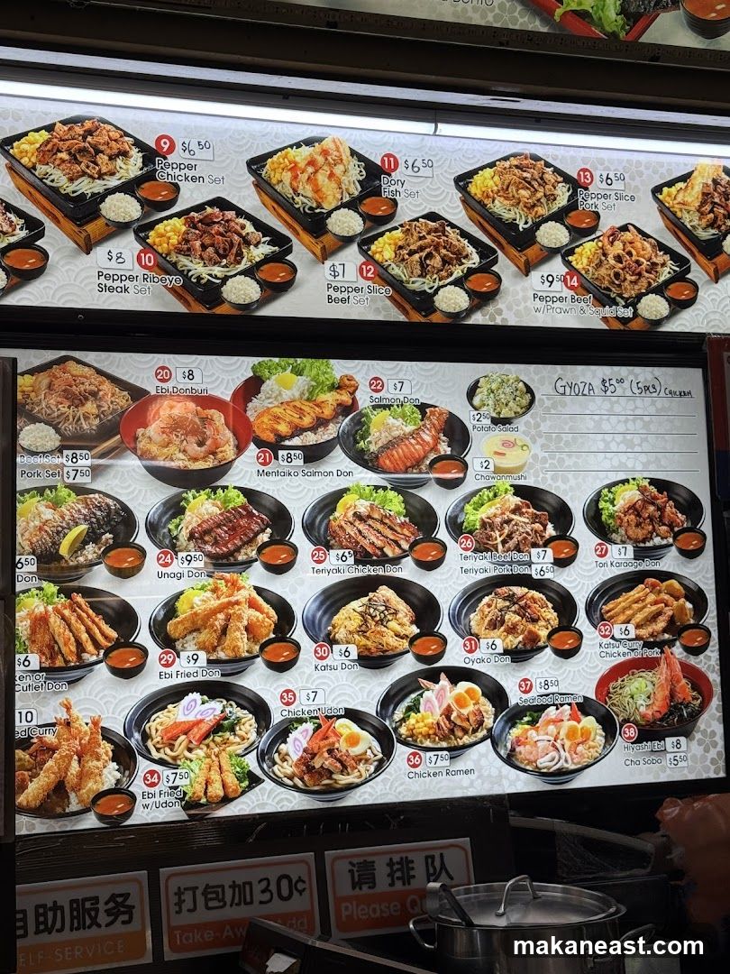 Japanese Food Menu