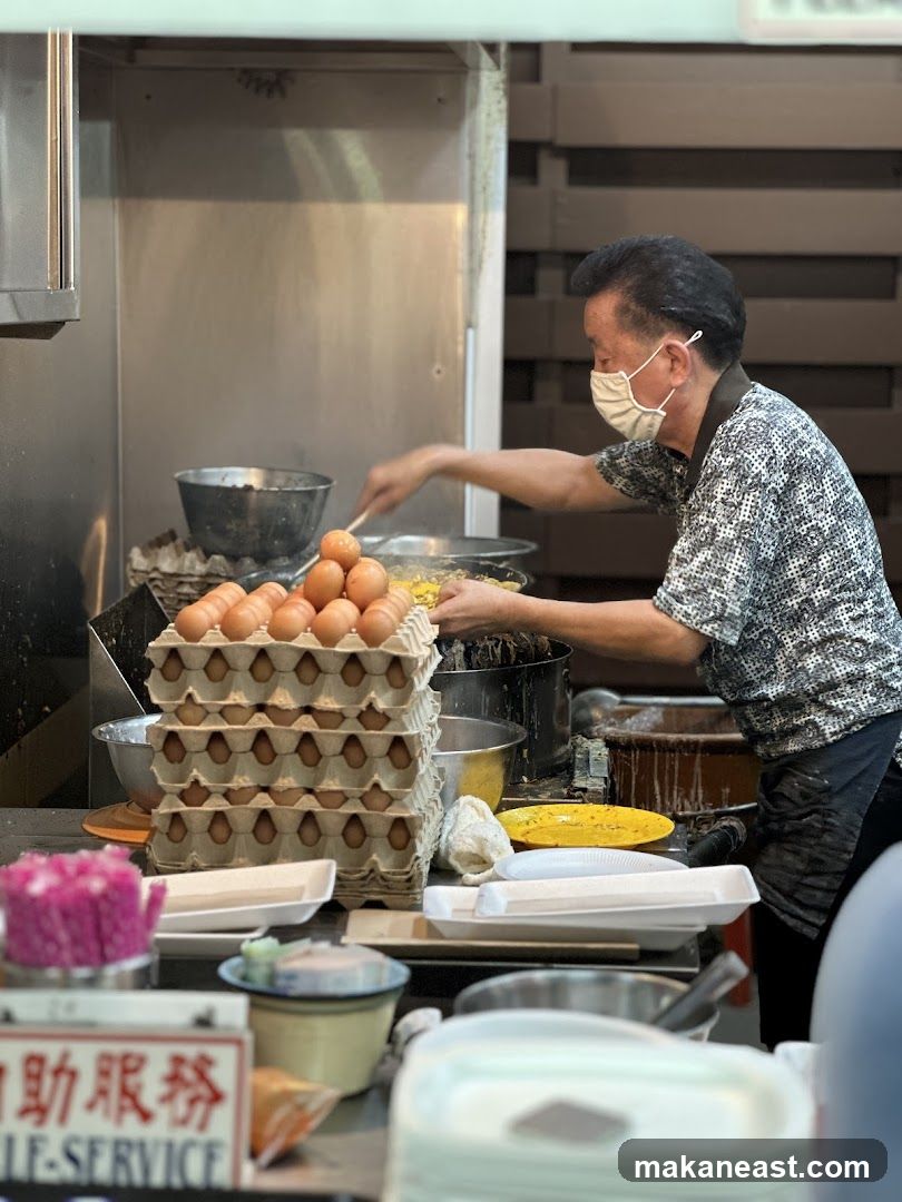 Cook preparing food