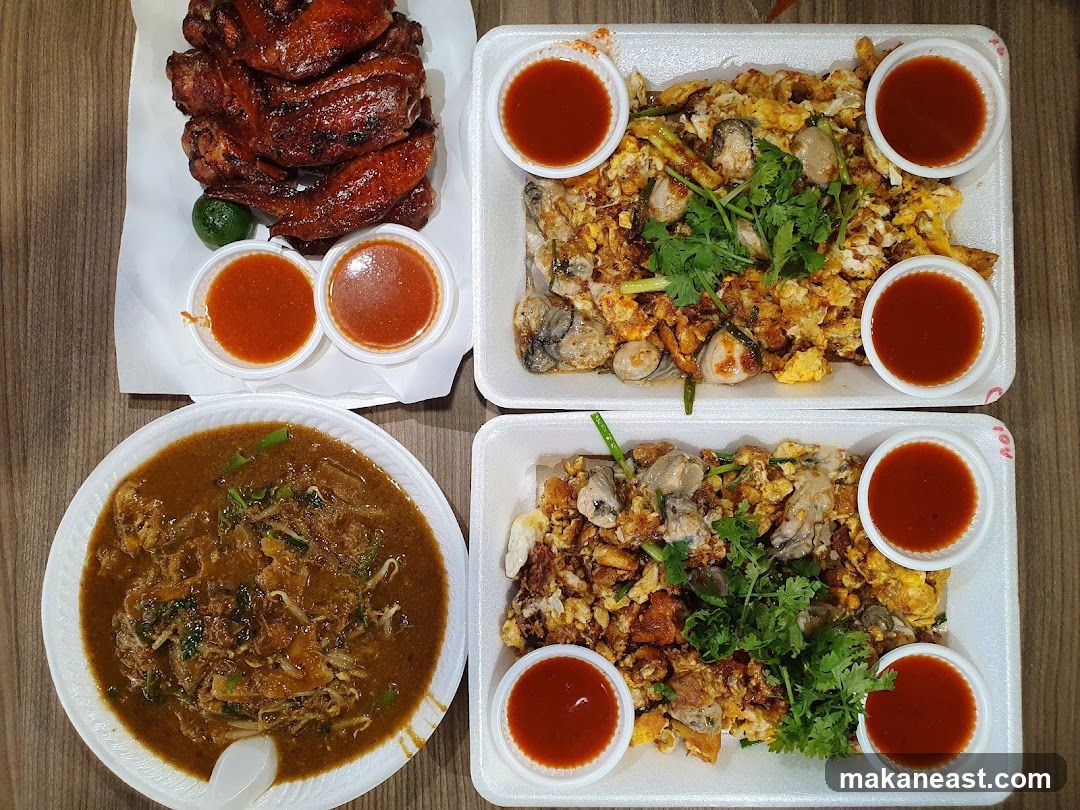 Oyster Omelets and Chicken Wings