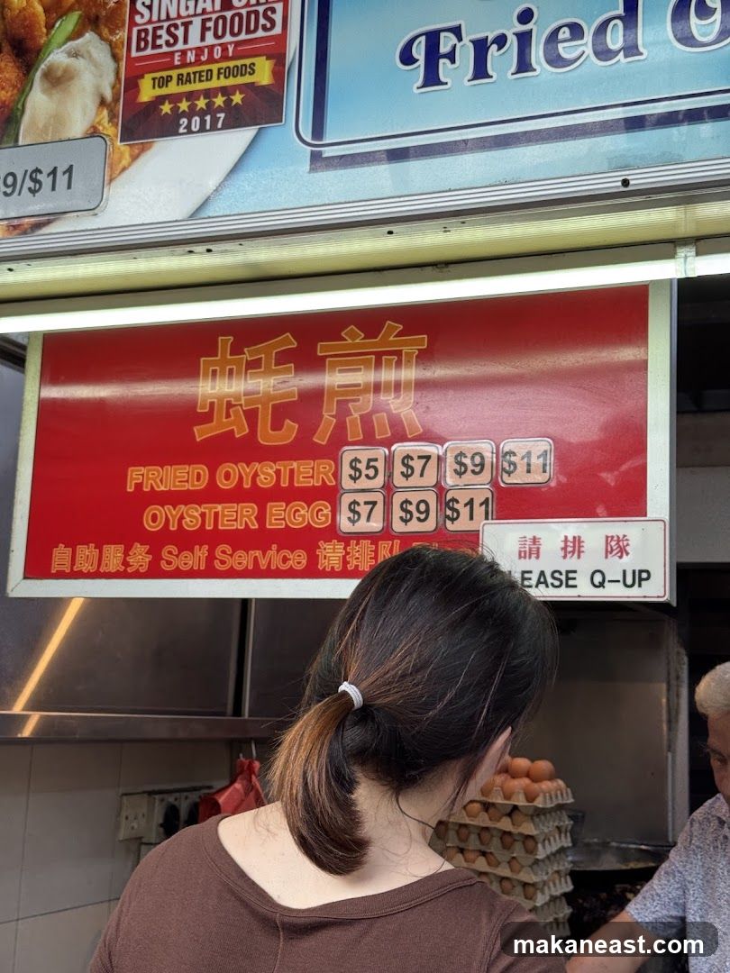 Fried Oyster Menu