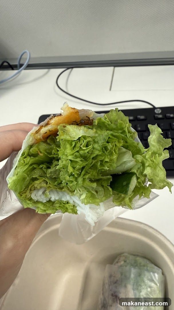 Fresh Wrap with Lettuce and Rice