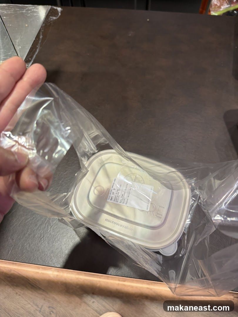 Food Container with Label