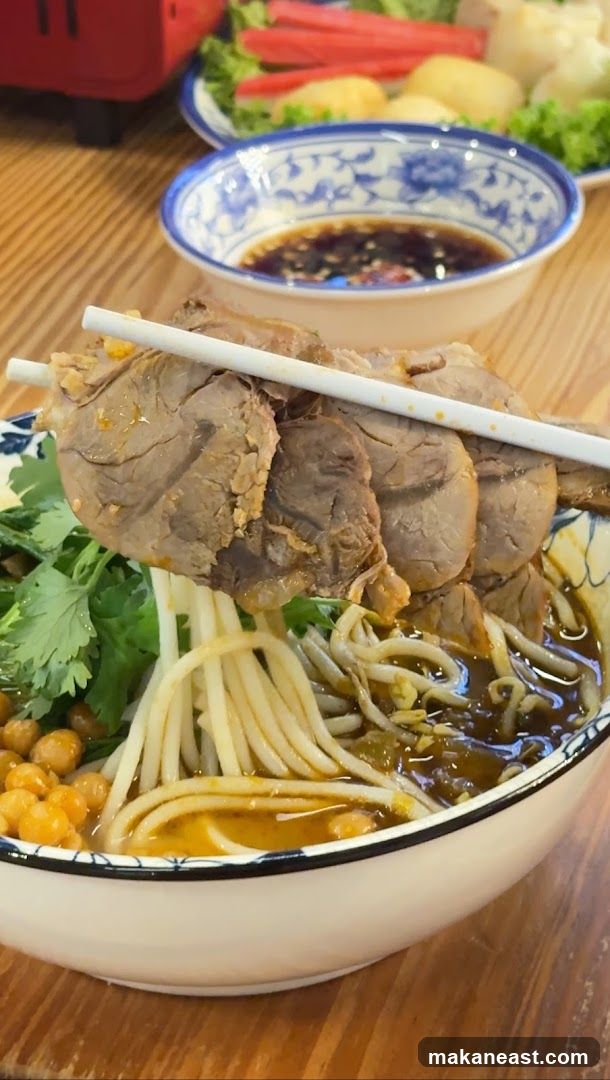Noodle Soup with Sliced Beef