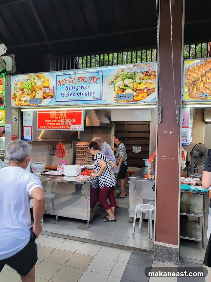 Food Stall with Fried Oyster