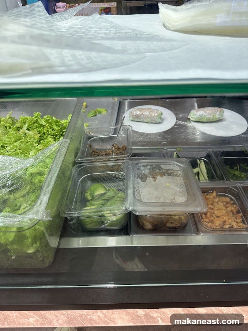 Fresh Ingredients for Spring Rolls