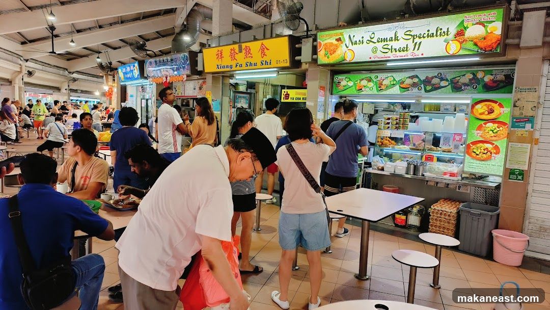 Food Stall in a Busy Market