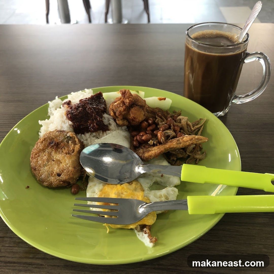 Nasi Lemak with Coffee