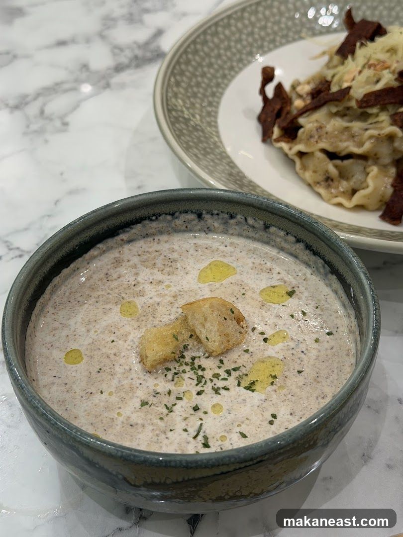 Mushroom Soup and Pasta