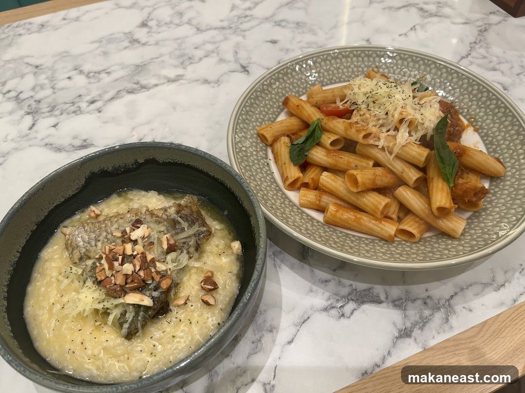 Dishes of Pasta and Risotto
