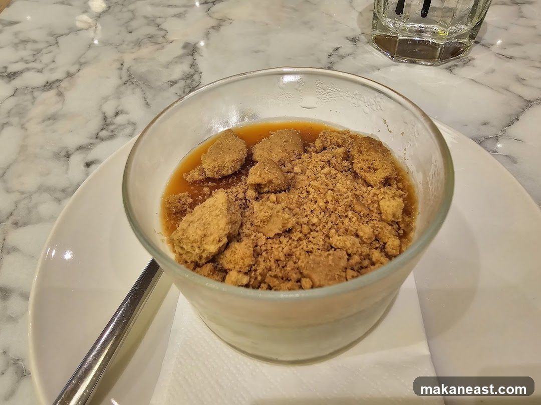 Dessert with Crumble Topping