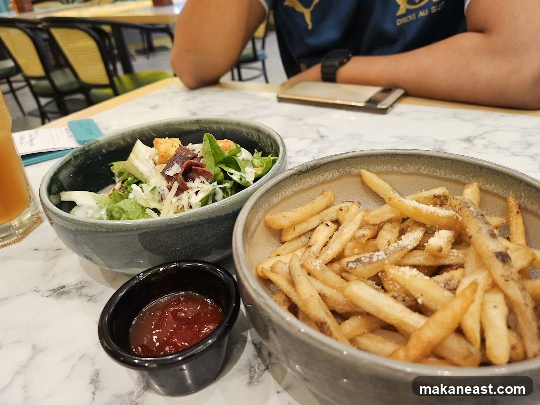 French Fries and Salad