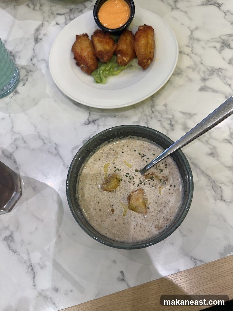Soup and Chicken Wings