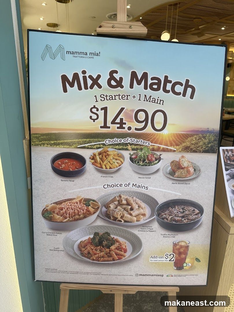 Mix & Match Menu