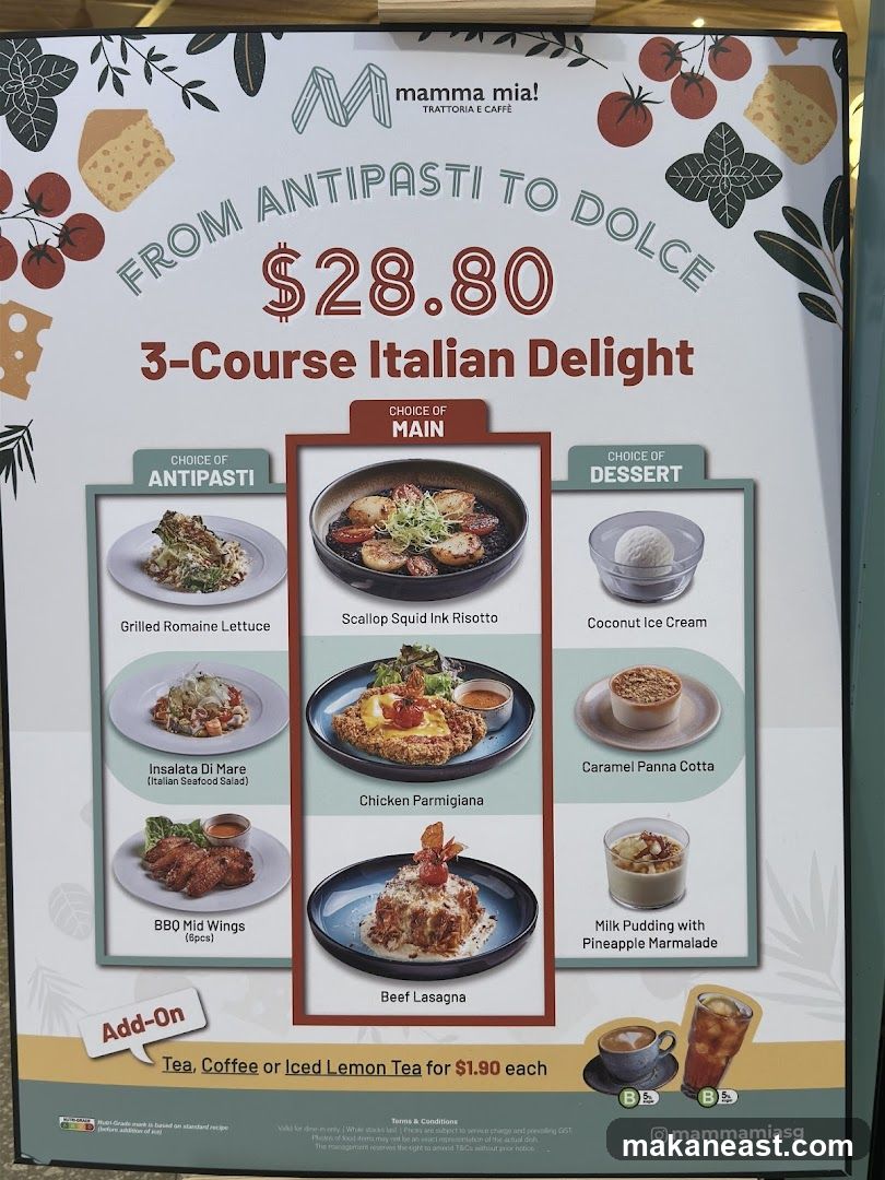 Mamma Mia! 3-Course Italian Delight