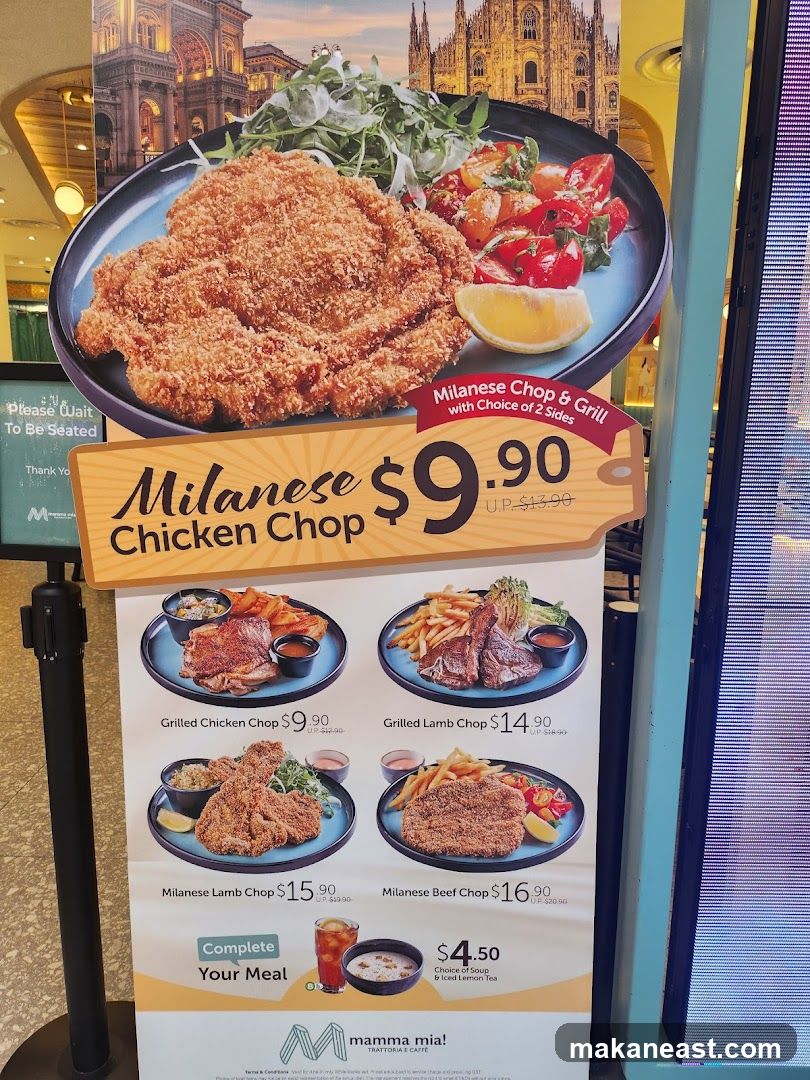 Mamma Mia! Menu Board