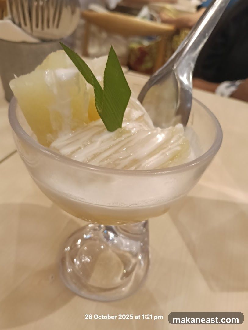 Dessert in a glass bowl