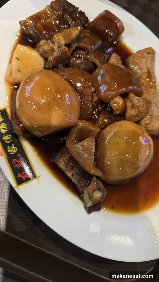 Braised Pork Belly with Eggs and Tofu