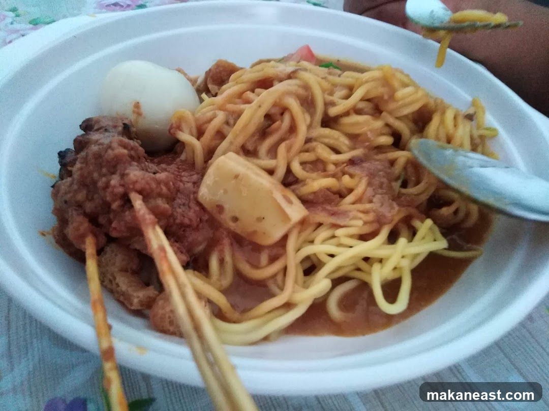 Noodle Dish with Egg and Meat