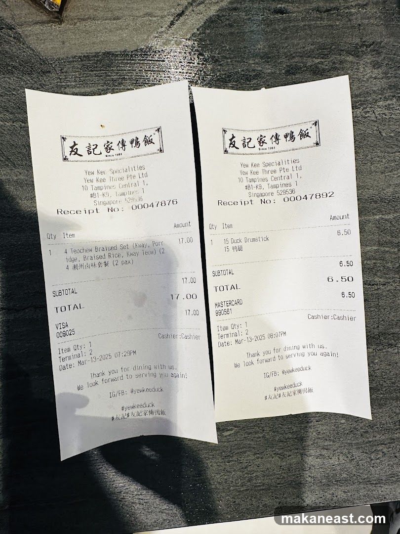 Receipts