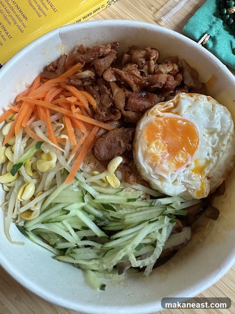 Bibimbap in a bowl
