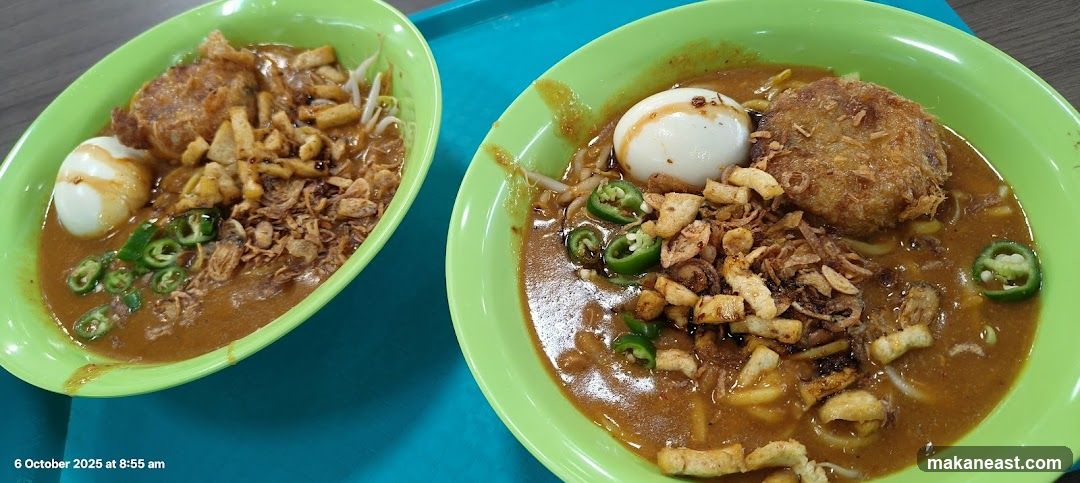 Noodle Soup with Egg and Fried Patty