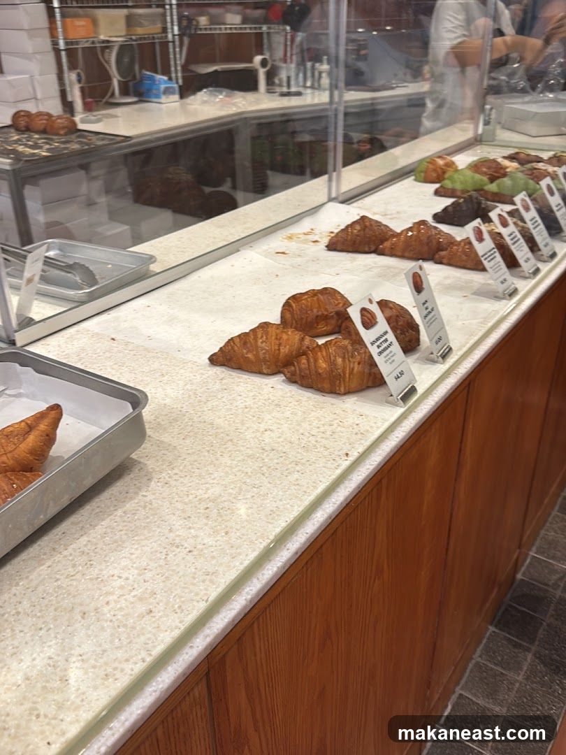 Croissants on Display