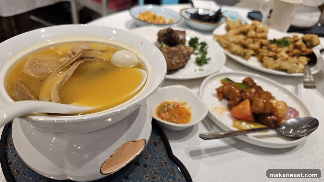 Table with various dishes