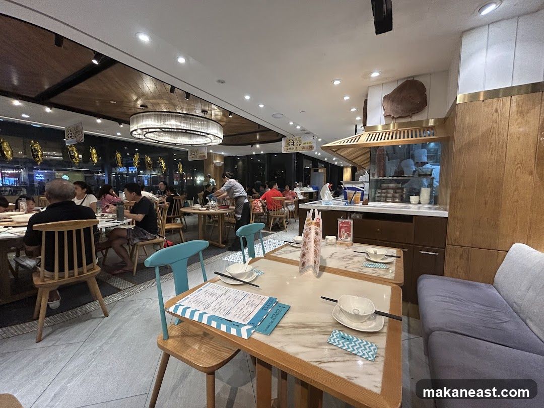 Restaurant Interior with Diners