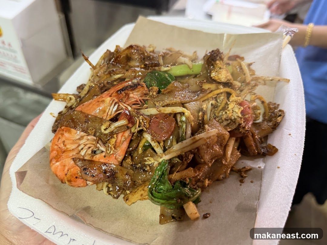 Plate of Char Kway Teow