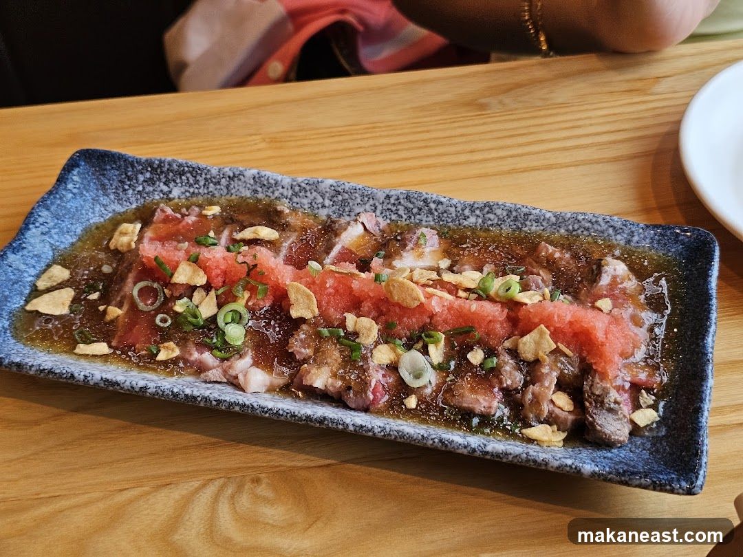 Beef Tataki Dish